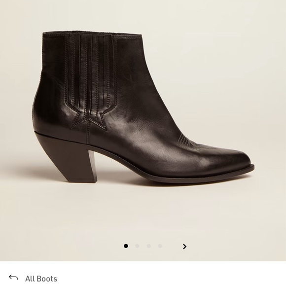 Golden Goose Sunset Black Leather Boot - Picture 1 of 13